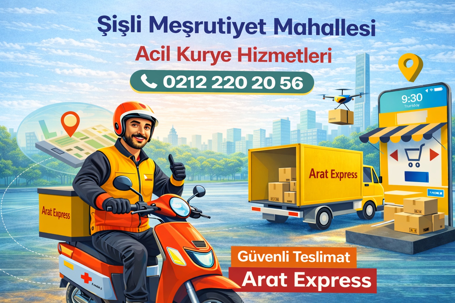  Şişli Meşrutiyet Mahallesi Acil Kurye Hizmetleri