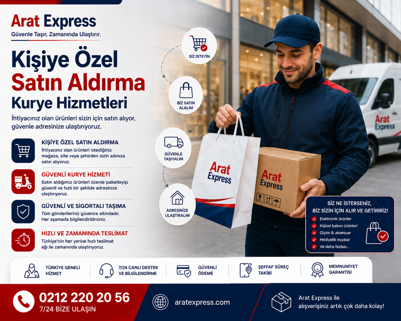 Kişiye Özel Satın Aldırma | Arat Express 0552 203 20 56