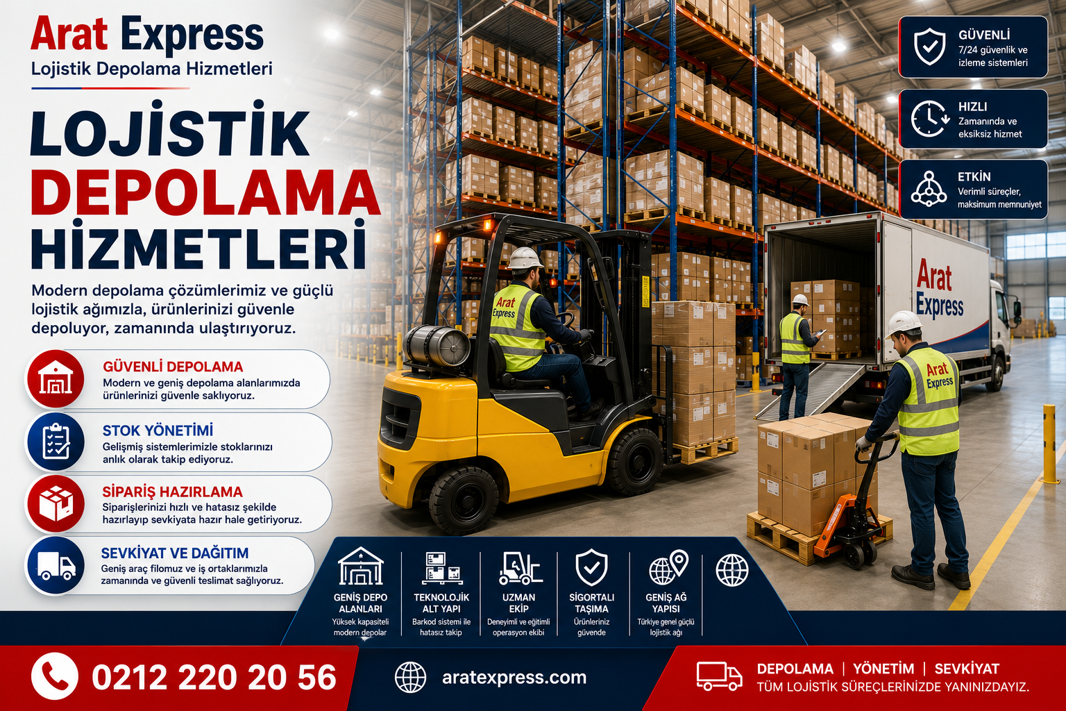 Lojistik Depolama Hizmeti | Arat Express 0552 203 20 56