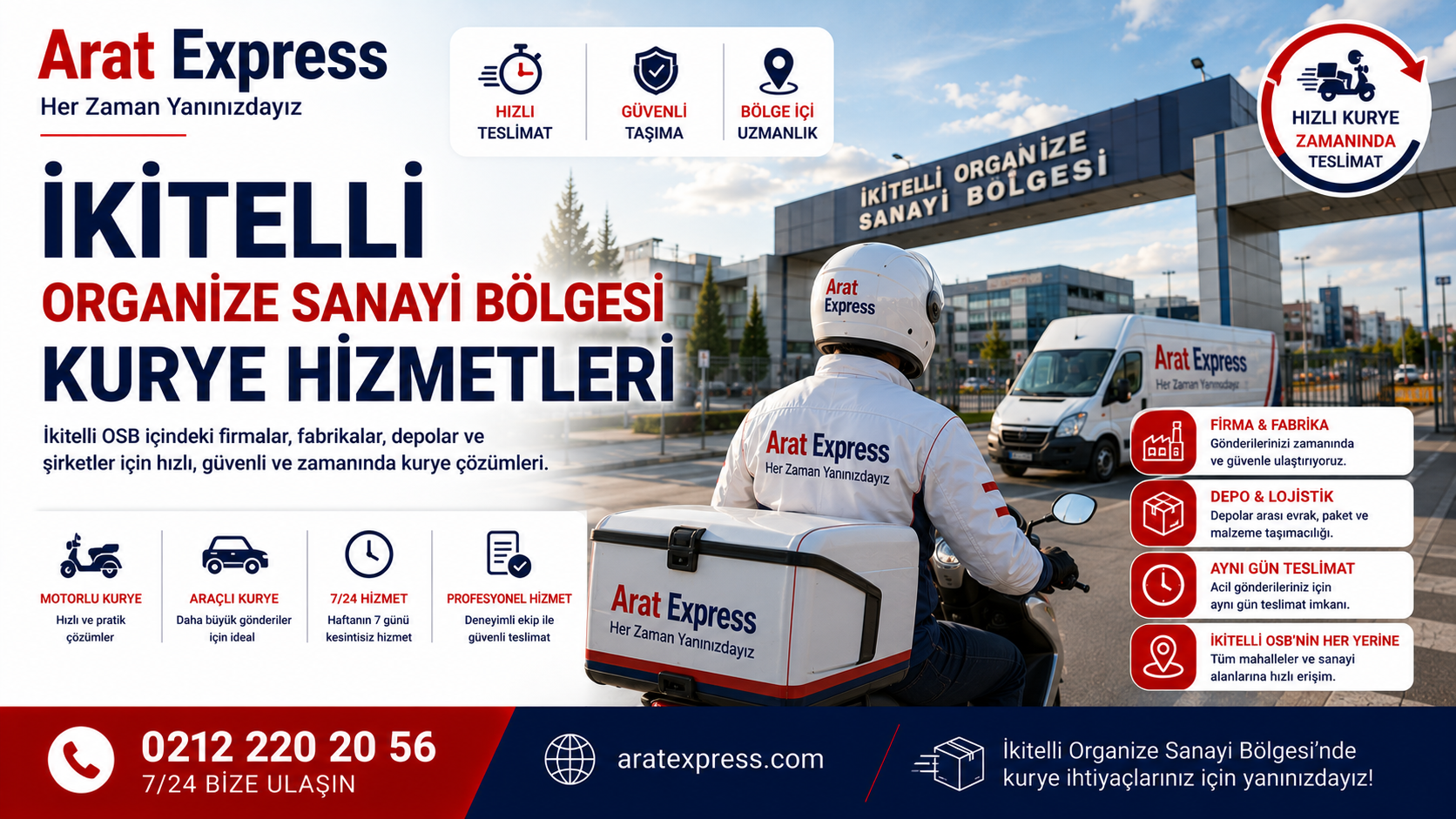 İkitelli Organize Sanayi Bölgesi Kurye Hizmetleri
