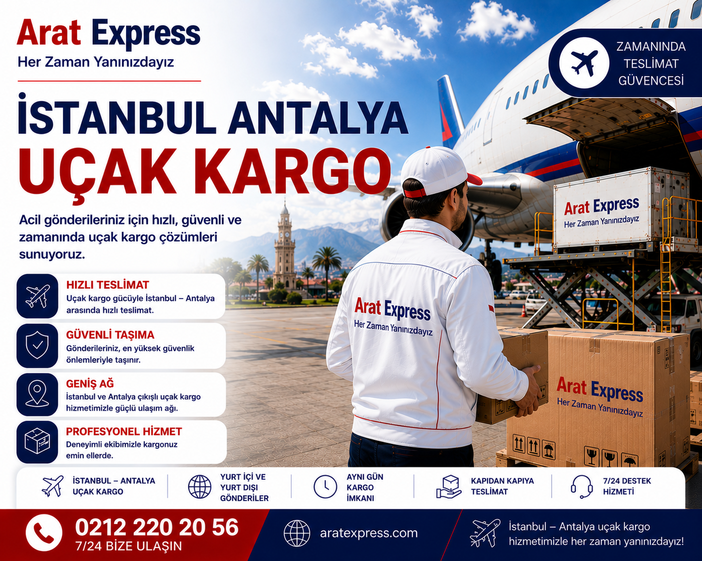 İstanbul Antalya Uçak Kargo